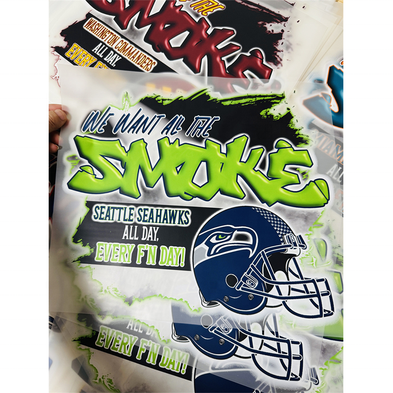 High quality heat transfer sticker Ready To Press Heat Transfer Designs heat transfer pet film for t shirt dtf printing
