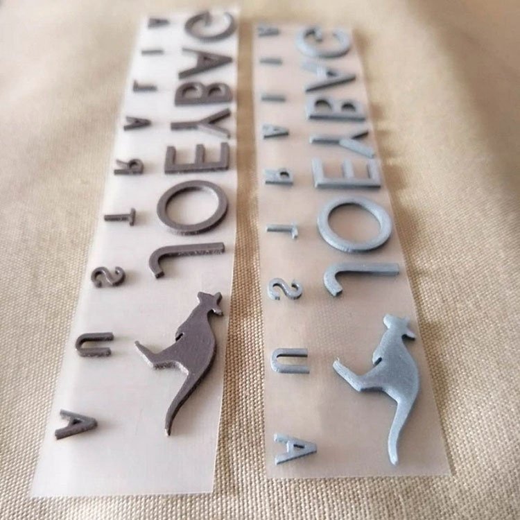 Custom 3d Silicone Heat Transfer/rubber Heat Transfer Sticker With Logo