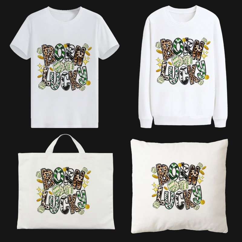 Wholesale Cheap Customized Heat Transfer Stickers Logo Transfer Printing Design Vinyl DTF Thermal Transfer Sticker For T-Shirts