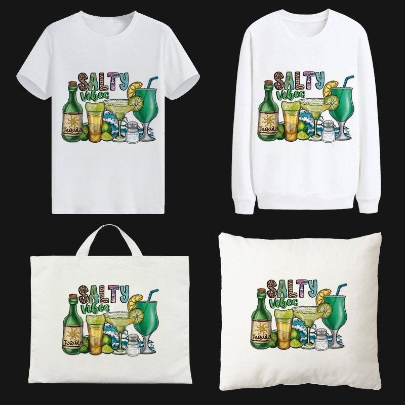 Wholesale Cheap Customized Heat Transfer Stickers Logo Transfer Printing Design Vinyl DTF Thermal Transfer Sticker For T-Shirts