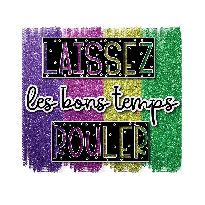 Custom Mardi Gras Heat Transfer Printing Iron On Transfer DTF Film Printing Ready To Press Heat Transfer Designs For T-shirts