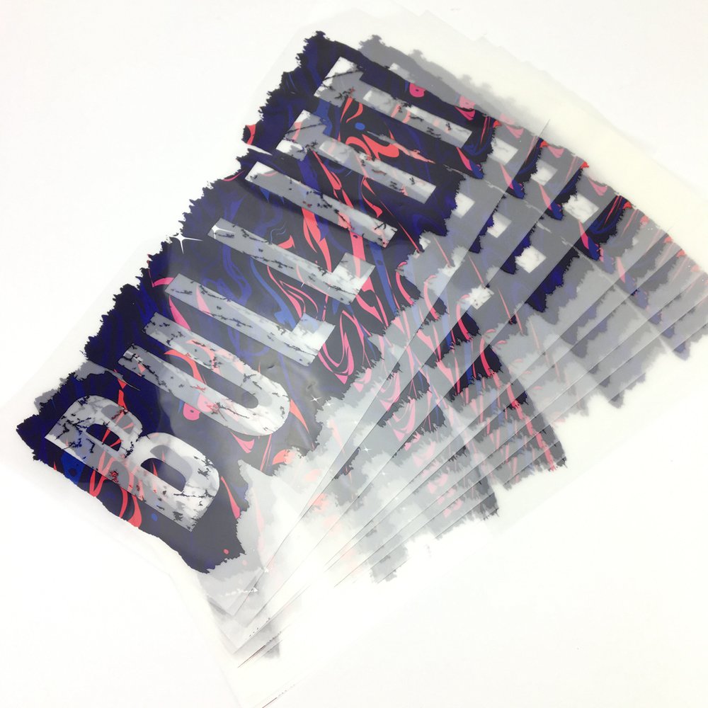 Colorful heat label transfer heat transfer custom t shirt printing transfer