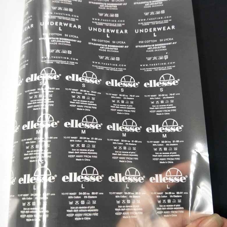 Flat Heat Transfer Vinyl Clothing Label Wash Care Label Heat Press Neck Sticker Size neck Labels for Clothing