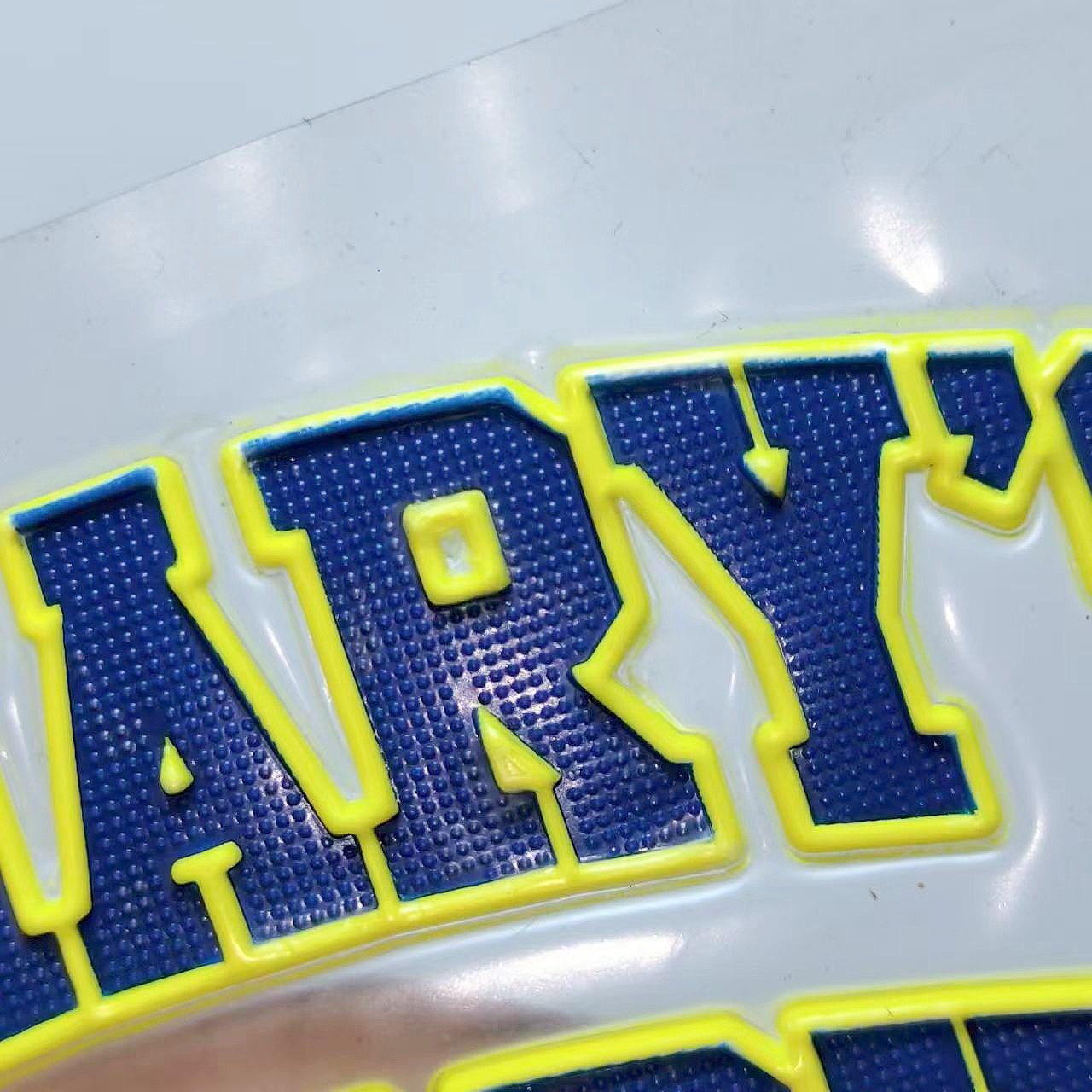 Wholesale Custom high-quality Garment Sticker High Density Printed 3D Logo TPU Heat Transfers for T Shirts