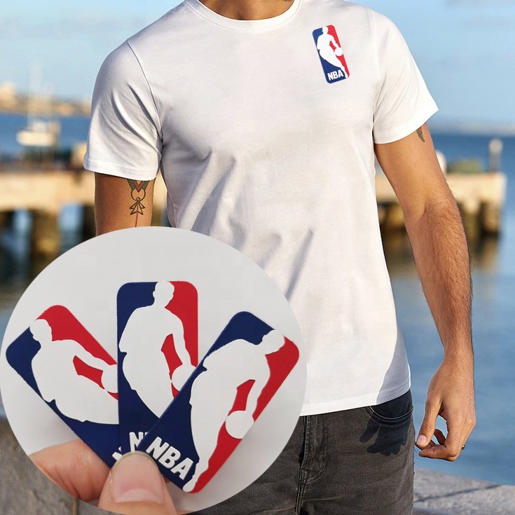 Customized 3D Thick Silicone Heat Transfer Patch Heat Press Label for Cloth Label Printing