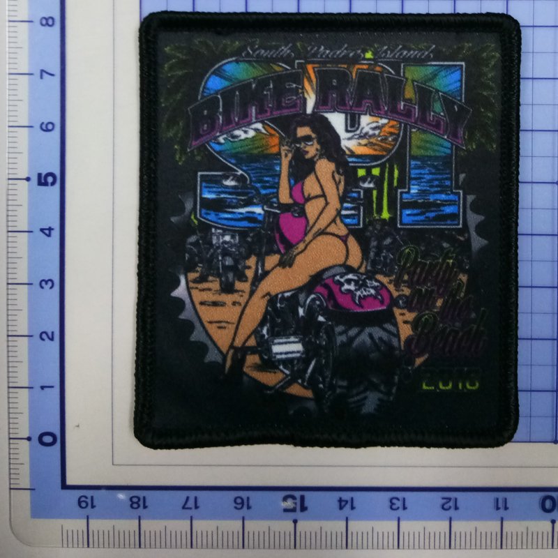 Custom Logo Sublimated Patch For Cloth Hats, Iron On T-Shirt Heat Transfer Print Patch DIY