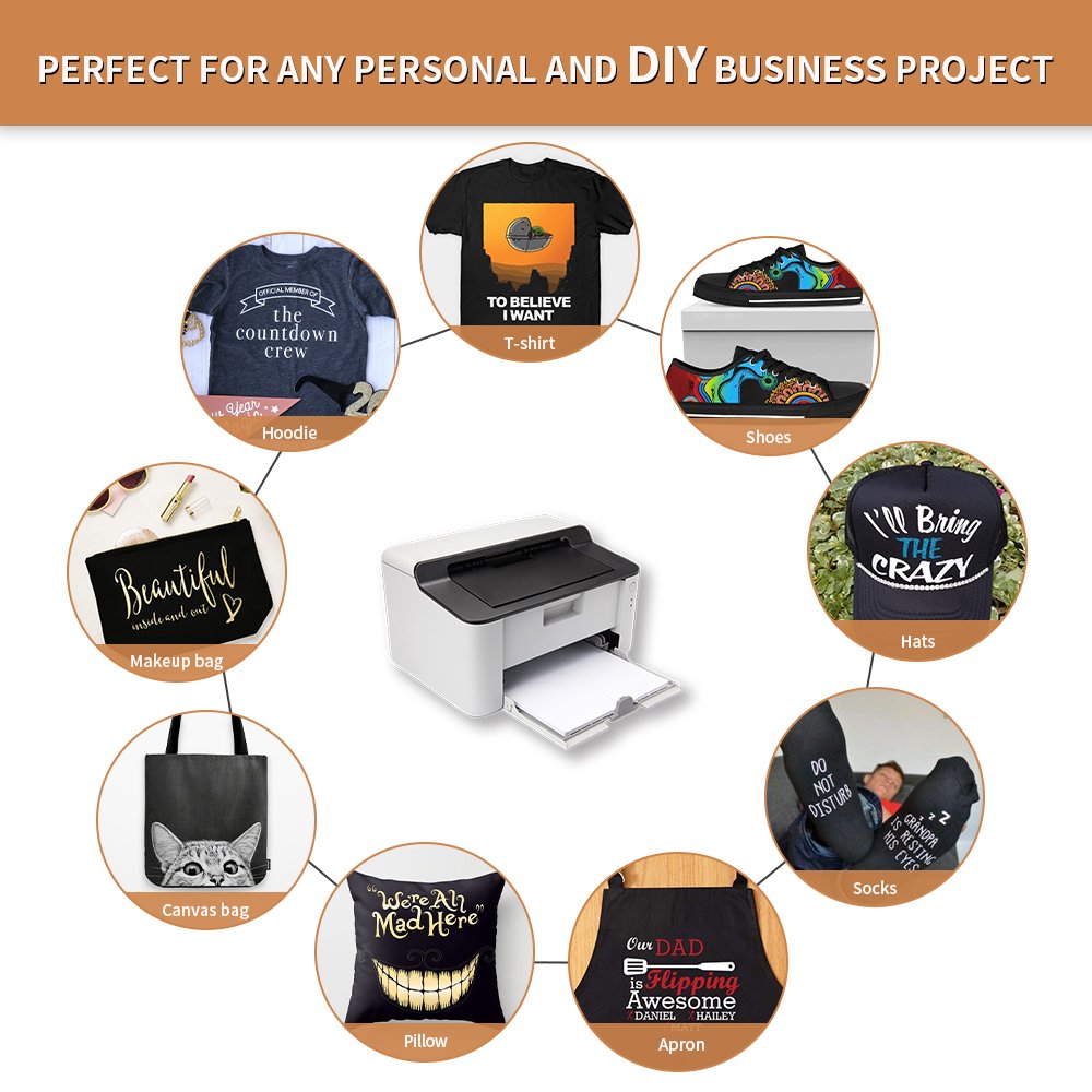 Winner Transfer High colour reproduction A4 100 sheets laser dark heat transfer paper for dark fabric