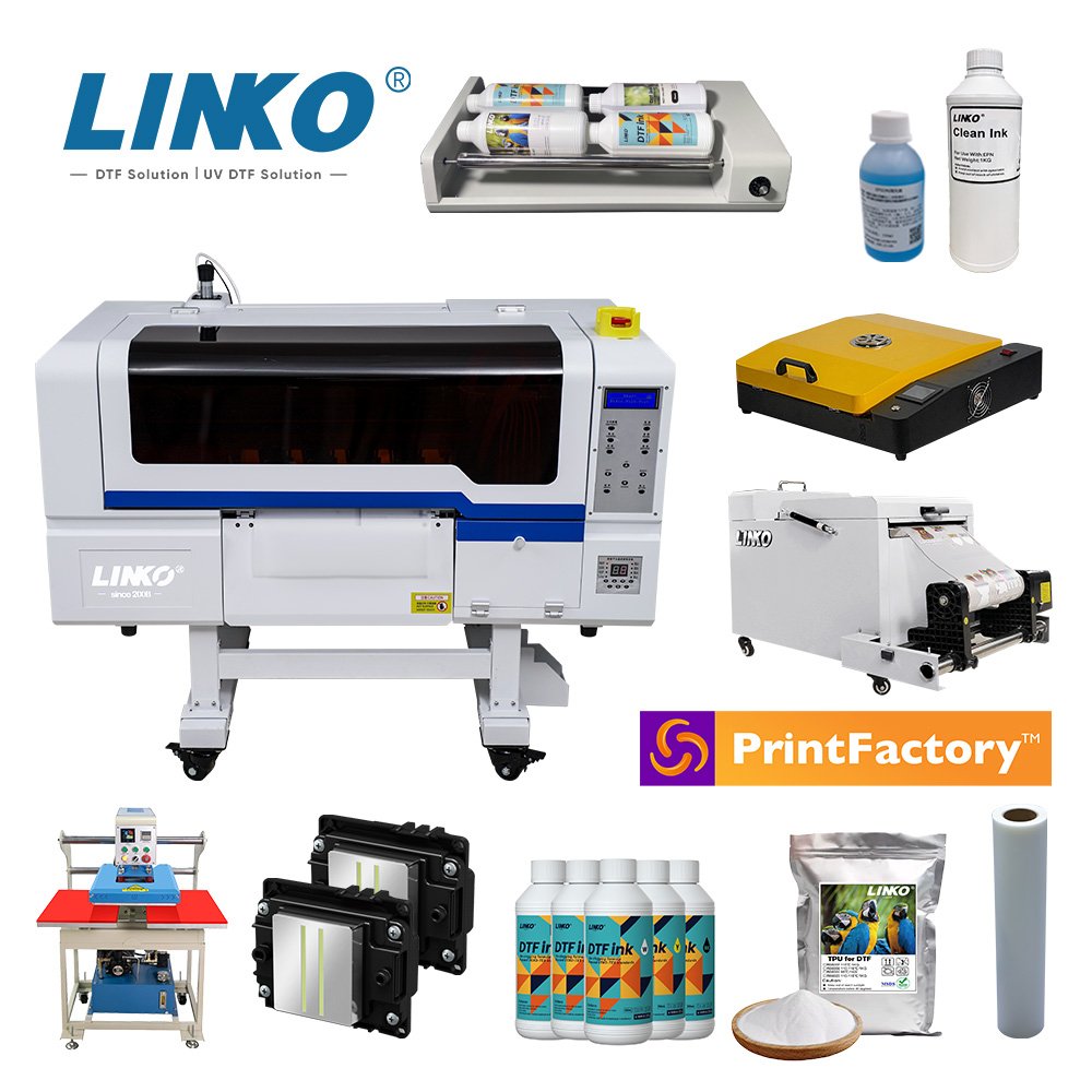 LINKO 34% OFF A3 DTF Printer Printing Machine Dual XP600 Heads DTF Printer A3 DTF Printer Printing Machine