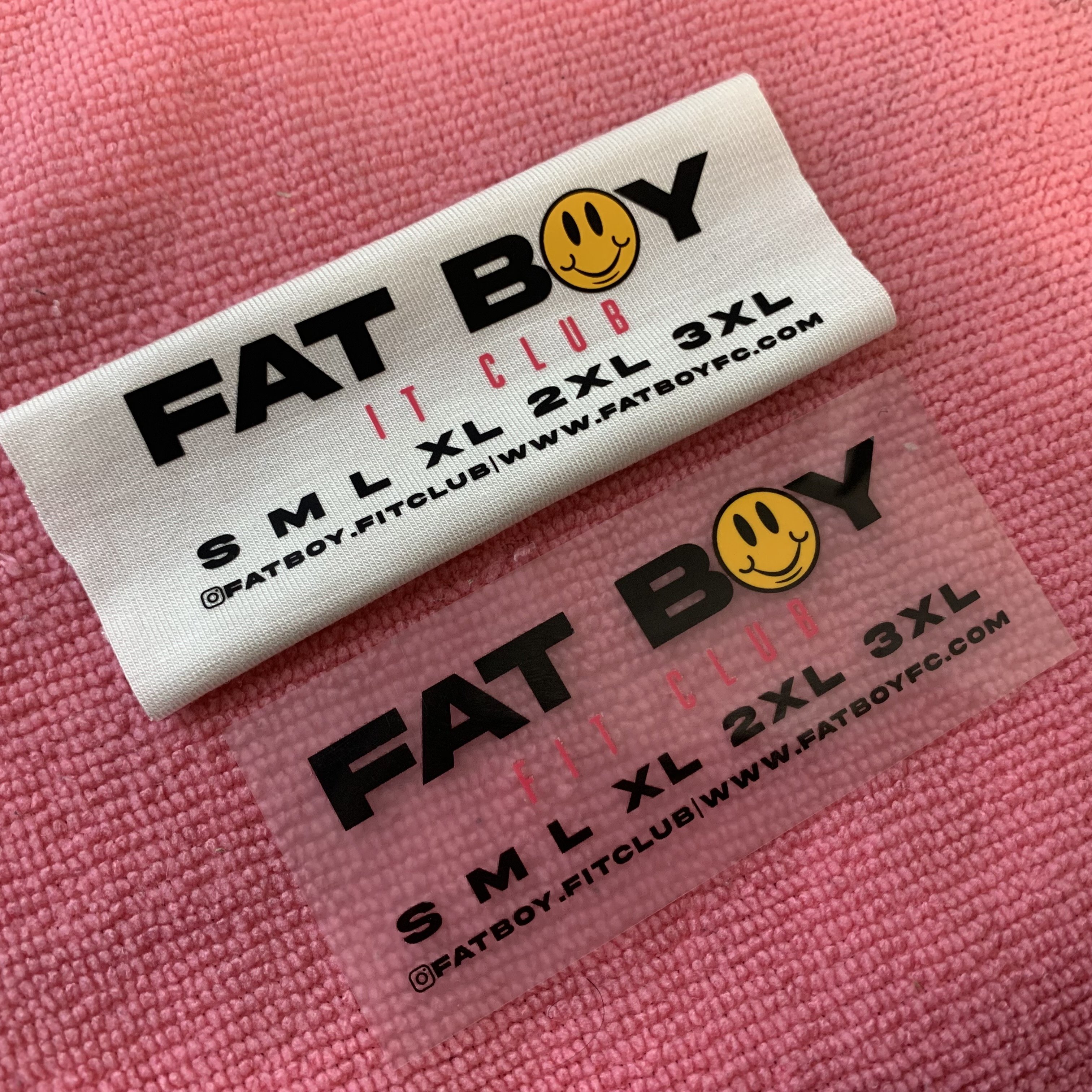company logo clear PET film heat transfer printing label,not break clothing front logo heat press transfer sticker