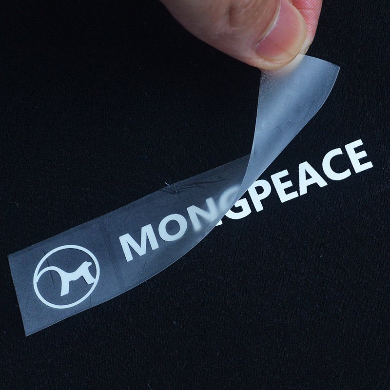 Custom Wholesale Name Silk Screen Printing Heat Transfer Wash Care Neck Labels for T Shirts