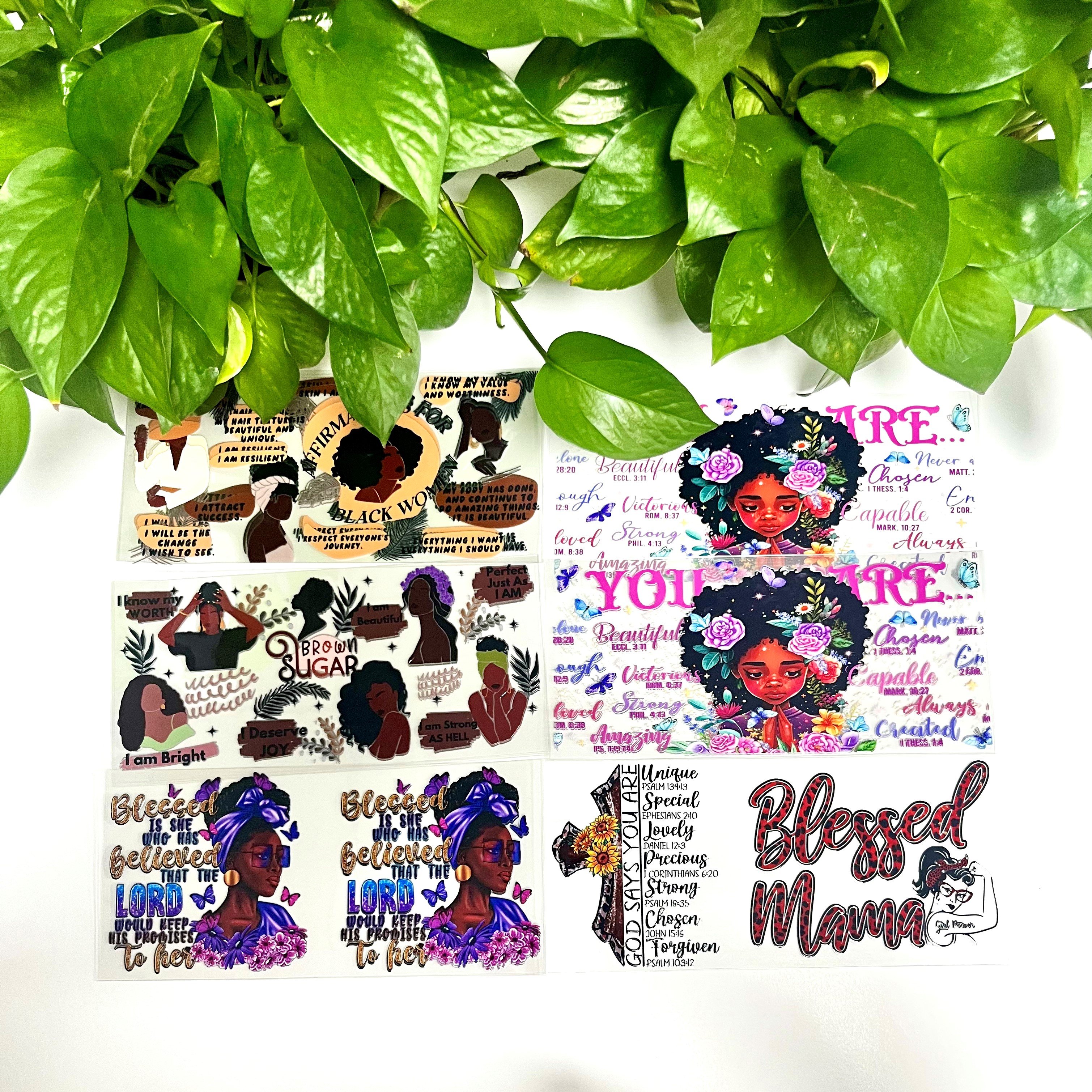wholesale custom halloween uv dtf 16oz 20oz uvdtf decals weed uv dft dtf cups wraps pegatina transfers stickers for glass