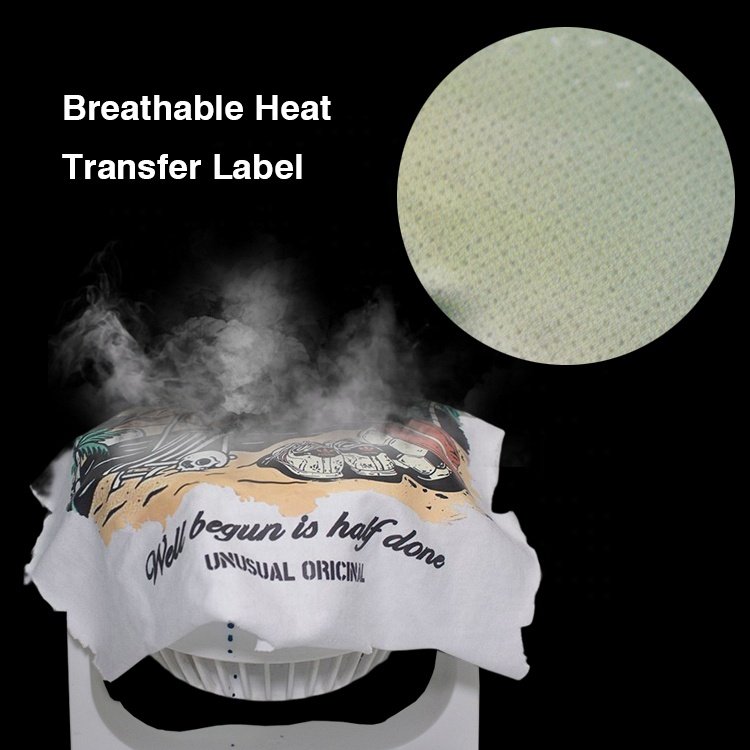 Iron On Clothing Breathable Labels Wholesale Custom Screen Printing Logo Plastisol Heat Transfer for T Shirt