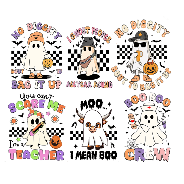 Halloween here for the boos heat transfer designs for sticker screen print transfers dtf heat transfers for shirts