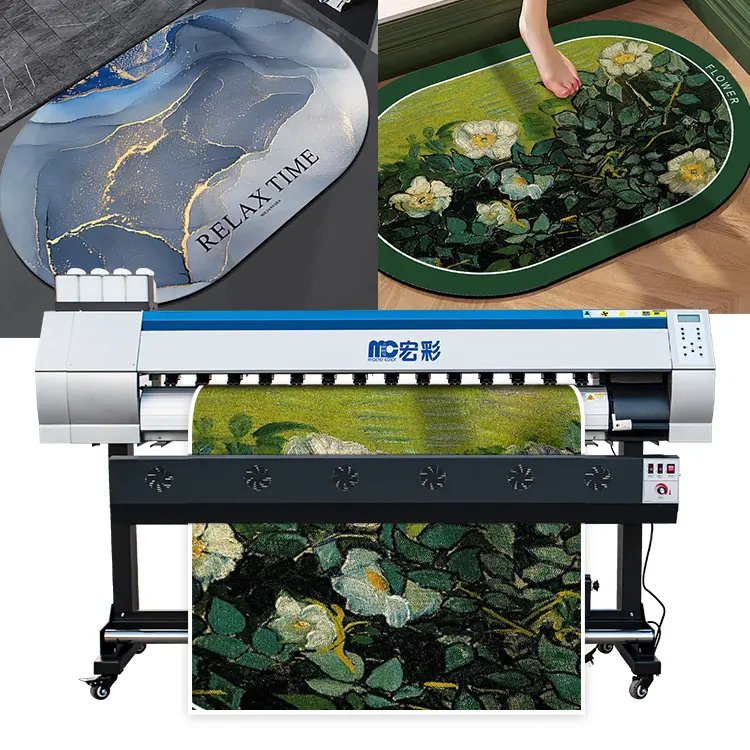Industrial eco-solvent 1.6m 1.8m large format printer digital inkjet sublimation plotter for textile fabric printing machine