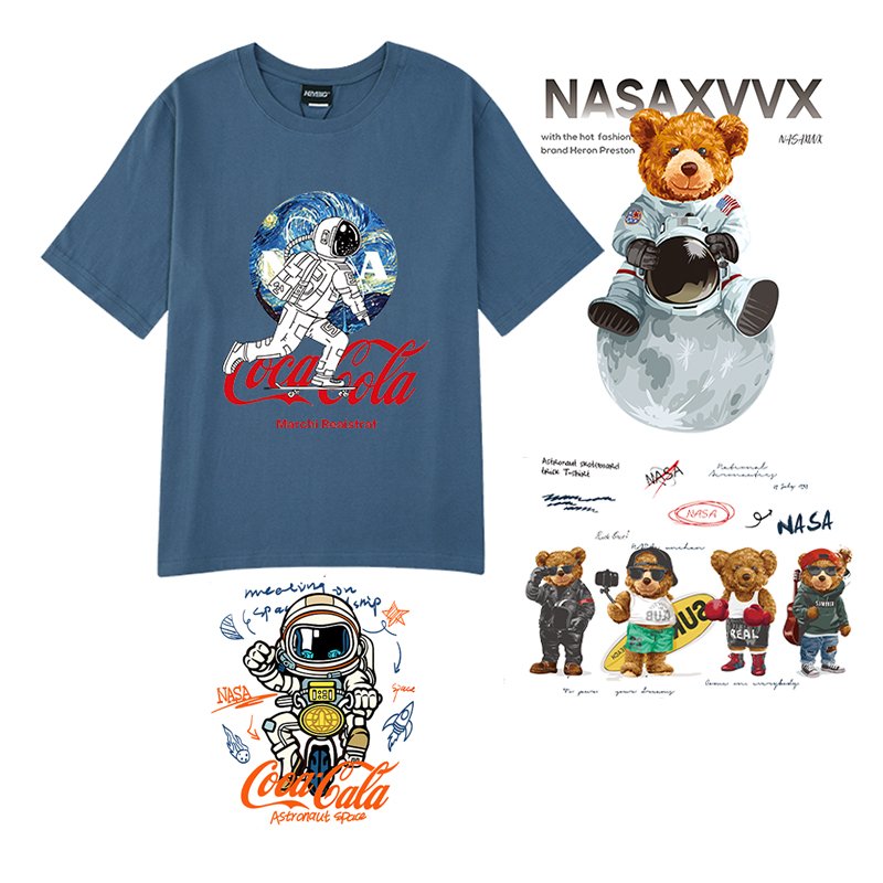 New Product Customize Dtf Stickers T-Shirts 3d Logo Brand Transfer Printing DTF Thermal Transfer Sticker For T Shirts