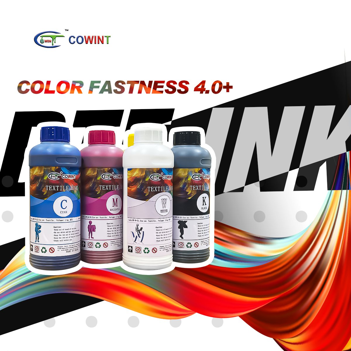 Cowint Direct to Film digital inkjet Printers 5 color cmykw Heat Transfer Printing DTF Ink