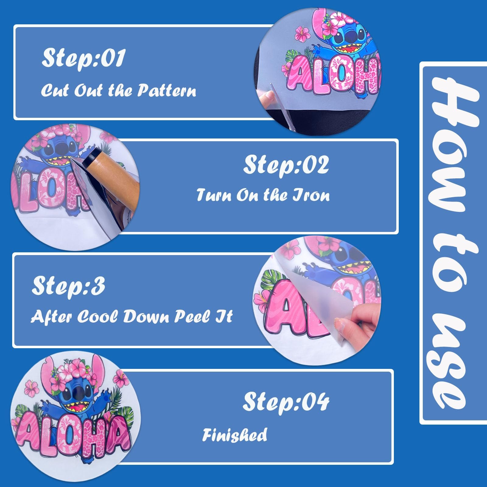 High Quality DTF Screen Printing Heat Transfer Printing Cartoon Stickers Manufacturer's Wholesale Transfer Printing