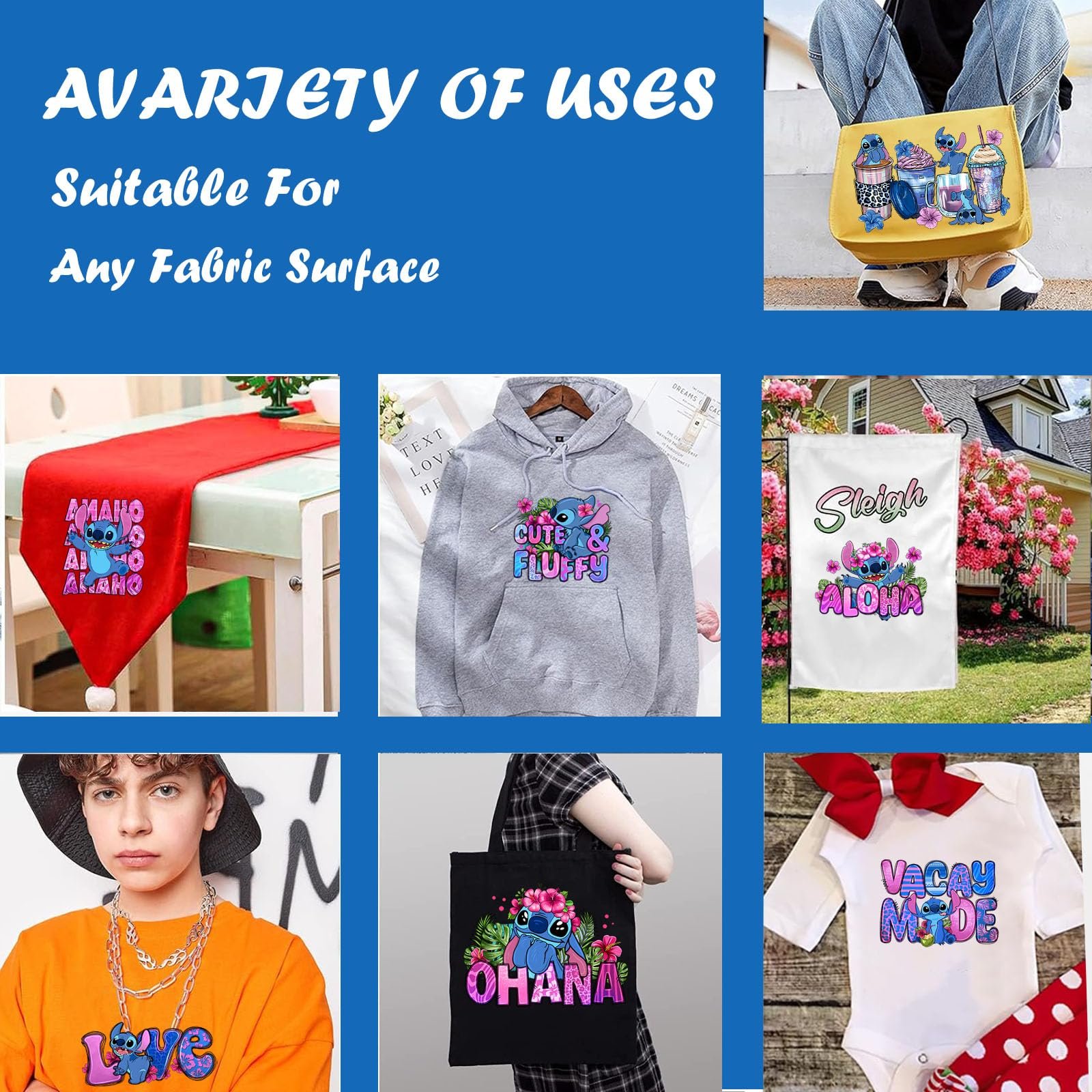 High Quality DTF Screen Printing Heat Transfer Printing Cartoon Stickers Manufacturer's Wholesale Transfer Printing