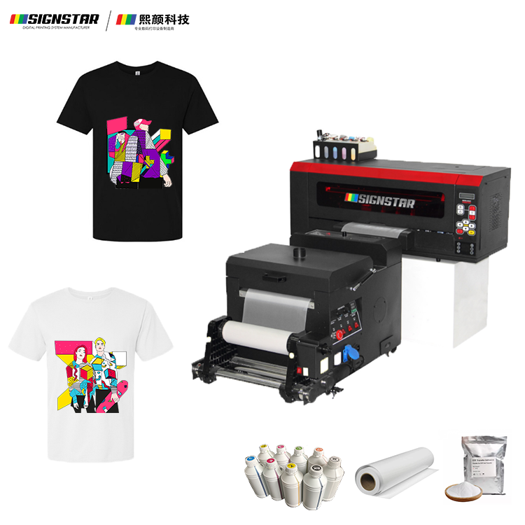 Signstar Pet Film Dtf Printer Set I1600 T Shirt Dtg 30cm 60cm 2 Heads printing Machine For Personalized Customized