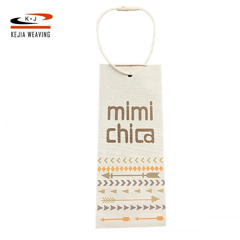Custom High Quality Organic Cotton Clothing Printing Woven Label