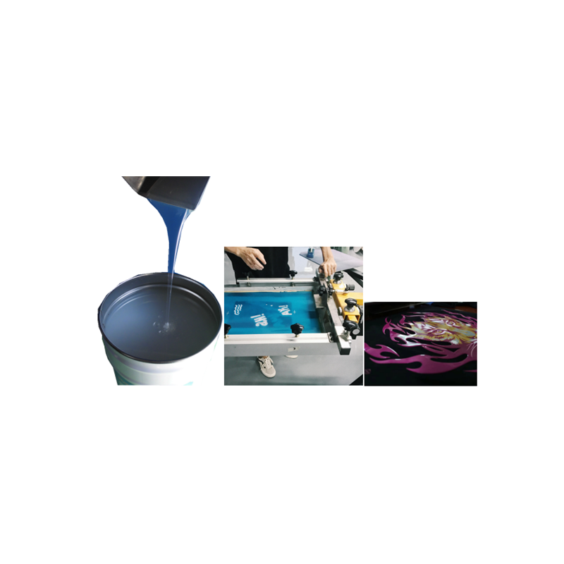 SOLLYD GLOSSY liquid SILICONE SCREEN PRINTING INK for TEXTILE garment brand printing