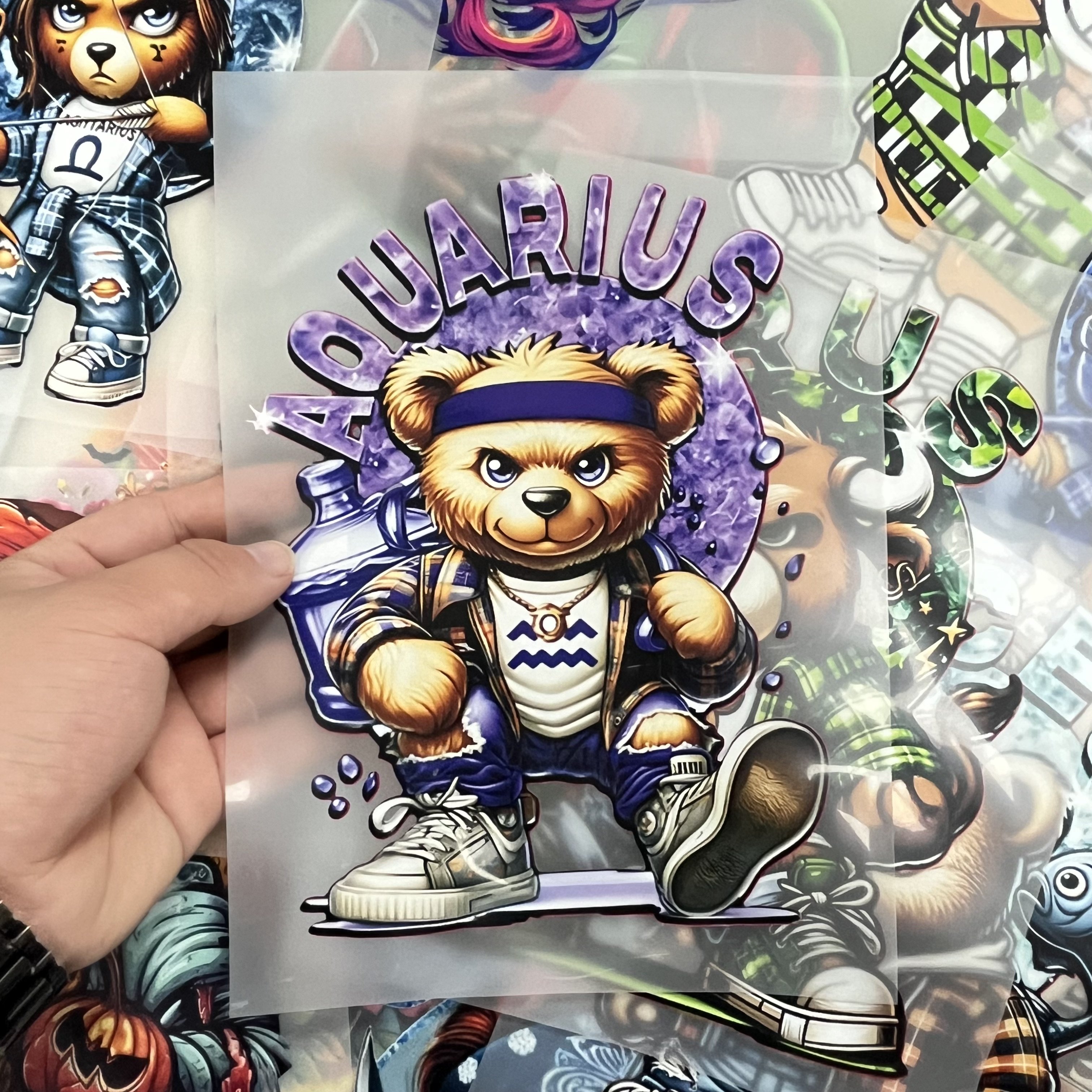 Custom Screen Print Transfers DTF Heat Transfer Designs for T-Shirts Washable and Ready to Press iron on transfer for clothes