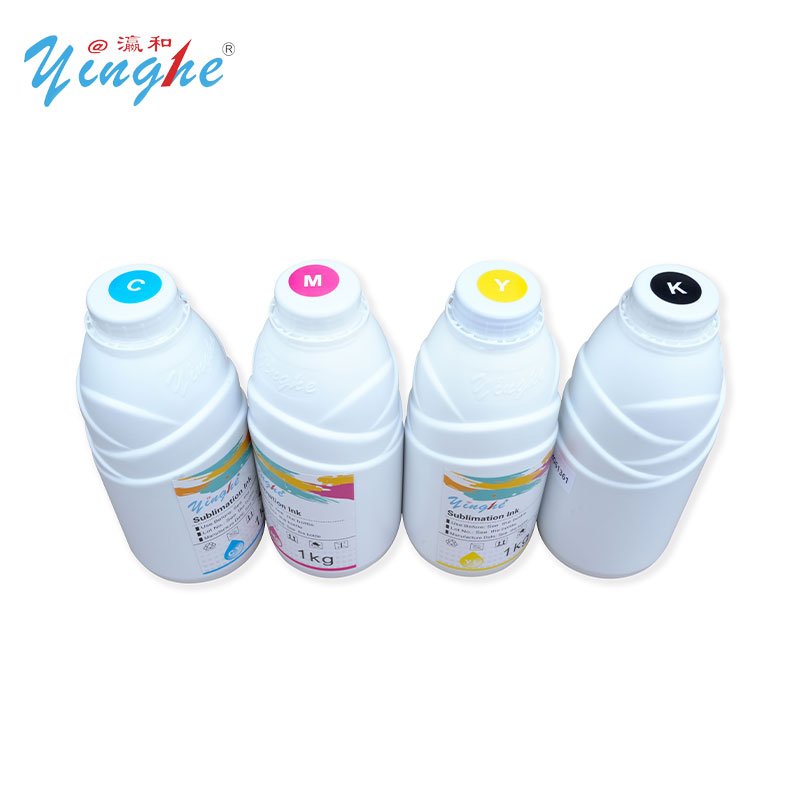 Yinghe Sublimation printer XP600/I3200A1 printhead CMYK Heat Transfer Printing Dye 1000ml=1L for fabric encre de sublimation