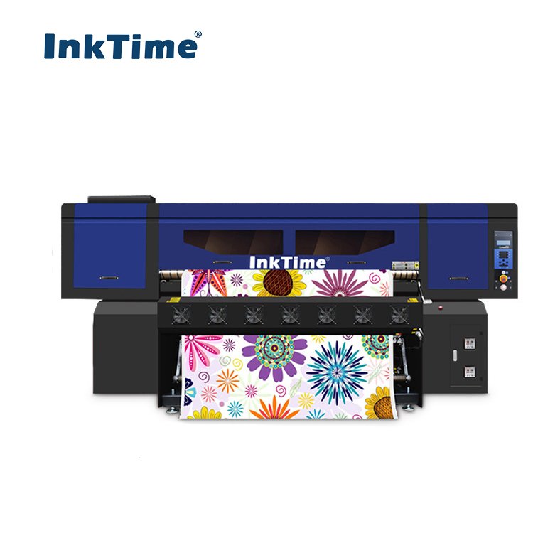 InkTime 8 i3200-A1 Printheads Sublimation Heat Transfer Inkjet Printer Machine for Polyester Sportswear Carpet Curtain Printing