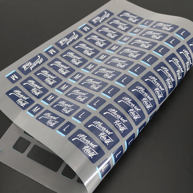 Custom Brand Name Heat Transfer 3D Logo Designs Silicone Clothing Label for T Shirts