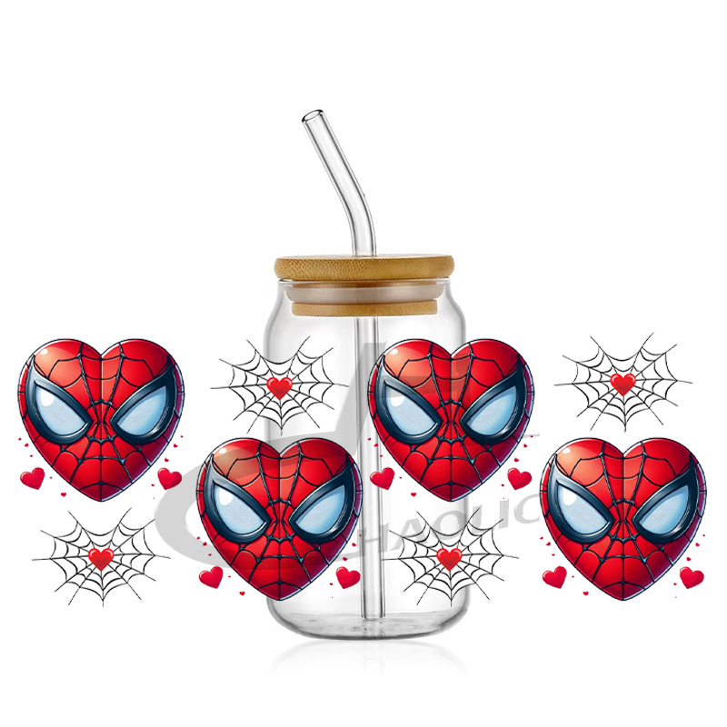 Hot Sale UV DTF Cup Wrap Transfers Spider UV DTF Cup Wraps 16oz Transfers Printing Sticker For Libbey Cups