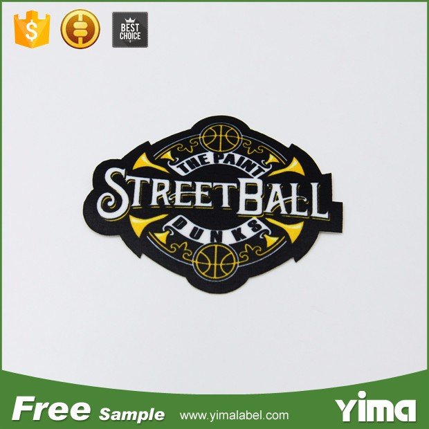 Custom Digital Printing Patches Embroidered Woven Labels Flower Heart Clothing Hats Iron-On Lace Mainly Made Fabric Leather