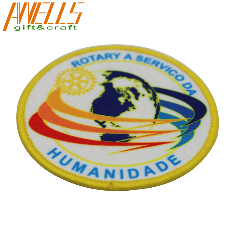 China Wholesale Cool Digital Printed Iron Patches With Embroidered Border For Clothing