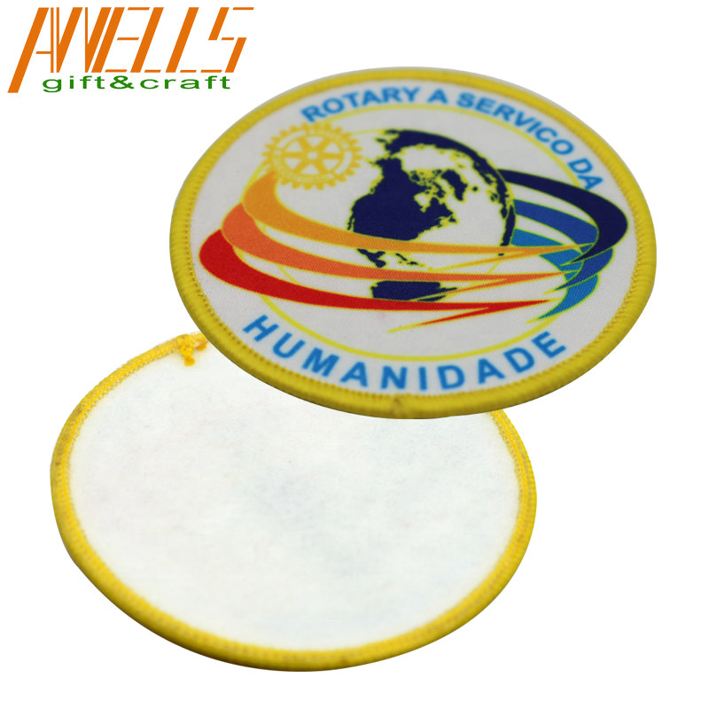 China Wholesale Cool Digital Printed Iron Patches With Embroidered Border For Clothing