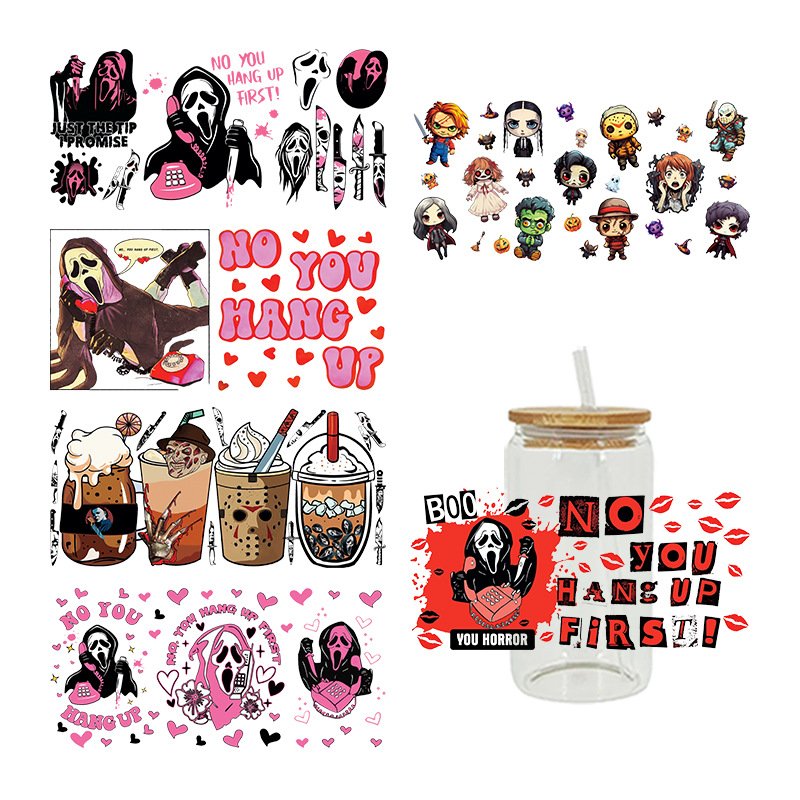 2024 Cheap Hot Sell Custom Dtf Transfer Print Sticker Uv Wraps Sticker Label Waterproof Cup Wrap Uv Transfer And Dtf Sticker
