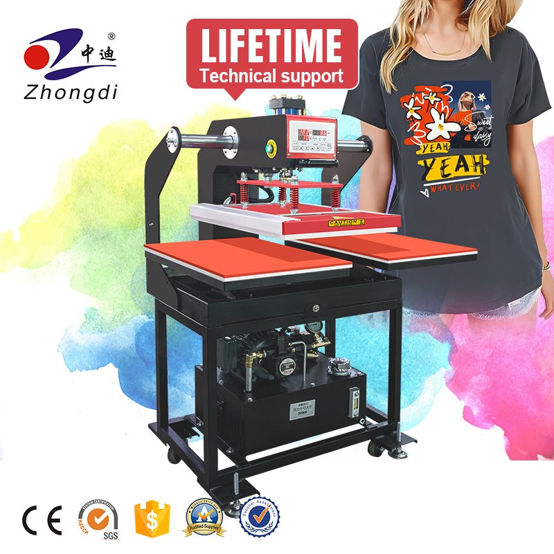 High Quality Hydraulic T-shirt Heat Transfer Printing Press 60*40 Sizes Heat Transfer Machine