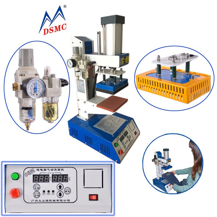 Hot pneumatic heat transfer t shirt printing machine mobile phone case press machine