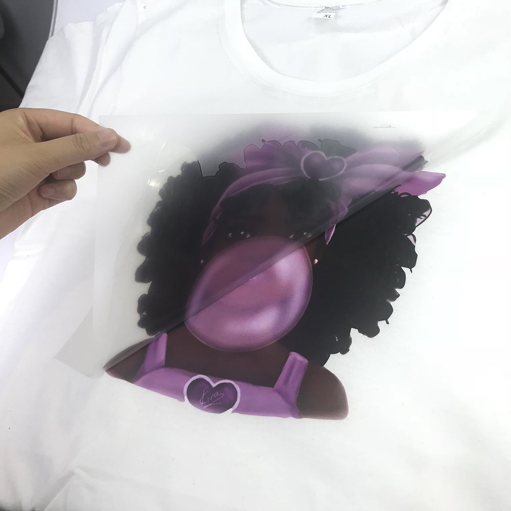 Tagless heat transfer labels Custom Plastisol Ink Heat Transfers silk Screen Printing on T Shirt