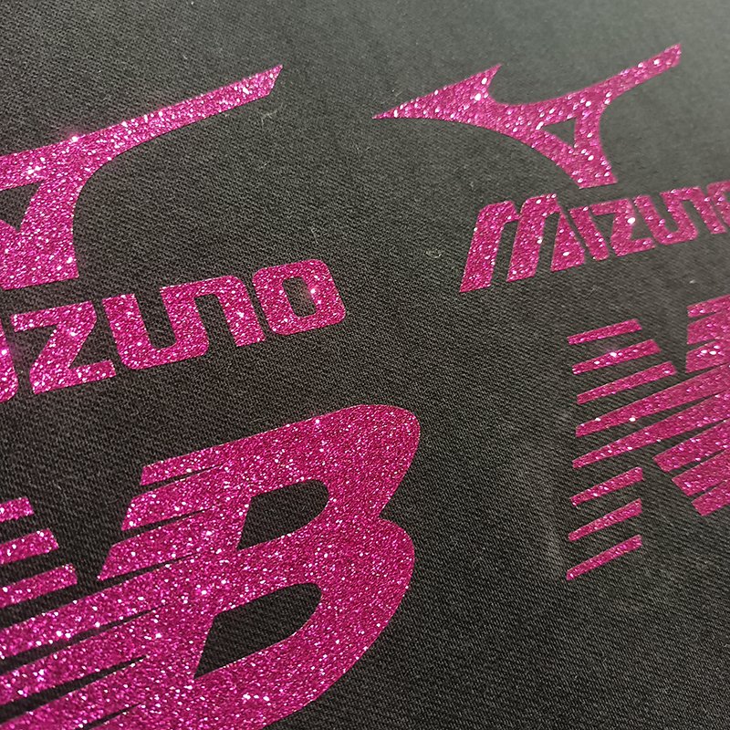 2025 Wholesale custom logo iron on glitter heat transfer vinyl htv printing rolls for t shirt clothing garments custom logos