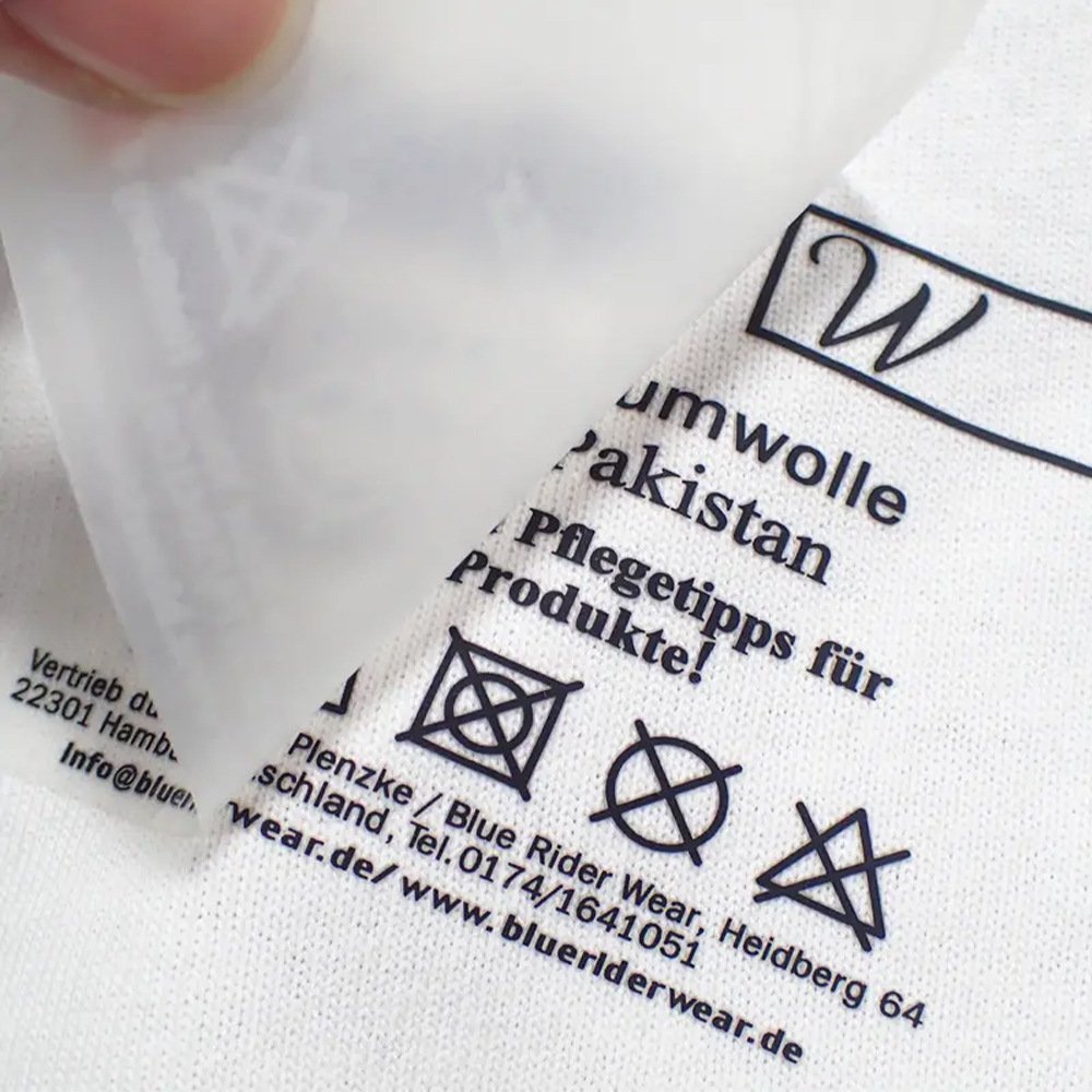Factory Wholesale PU Garment Neck Transfers Tagless Care Thermal Press Iron-on Logo for Shoes Bags Washable Printed Feature