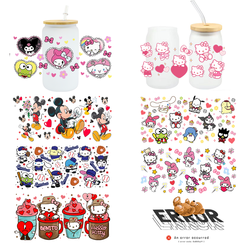 Transfer Printing Sticker Uv Dtf Cup Packaging Transfer 24 Oz Uvdtf Cup Packaging