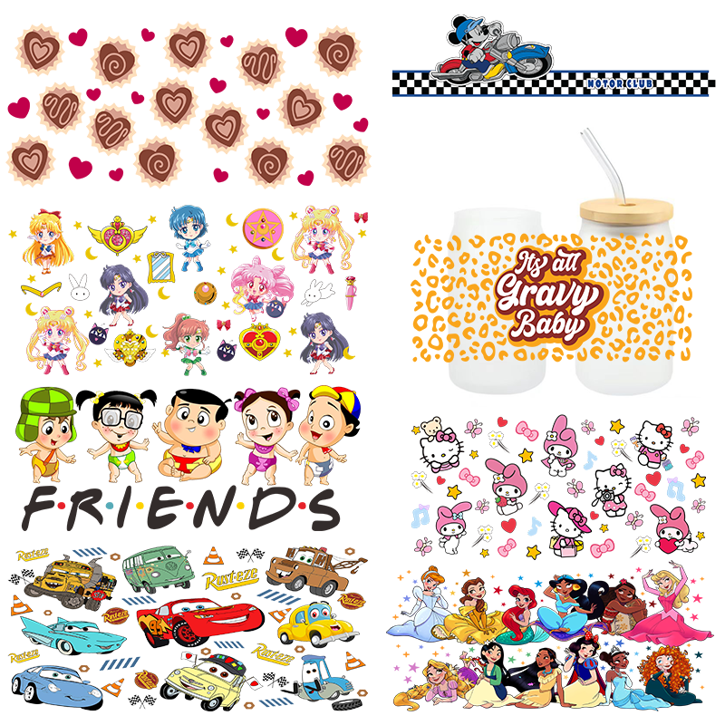 Transfer Printing Sticker Uv Dtf Cup Packaging Transfer 24 Oz Uvdtf Cup Packaging