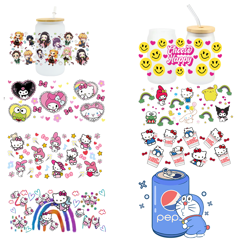 Transfer Printing Sticker Uv Dtf Cup Packaging Transfer 24 Oz Uvdtf Cup Packaging