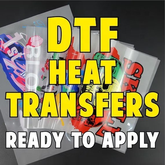 YZX Custom clear film Pet Heat Transfer Printing DTF Transfer Designs Screen Print sticker for t shirt