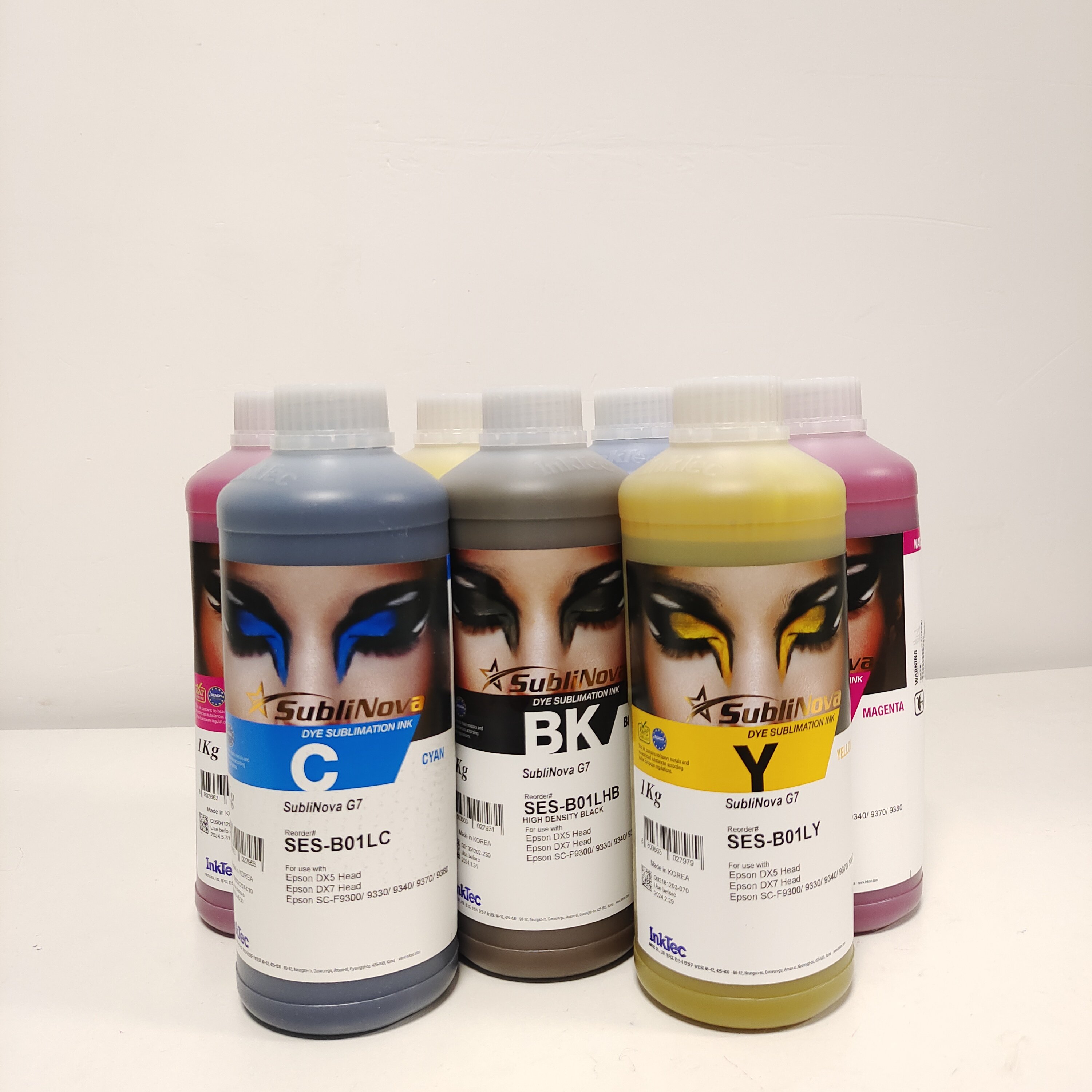 Original Korea Inktec HIGH DENSITY SES Sublinova sublimation ink 1000ml for digital printing