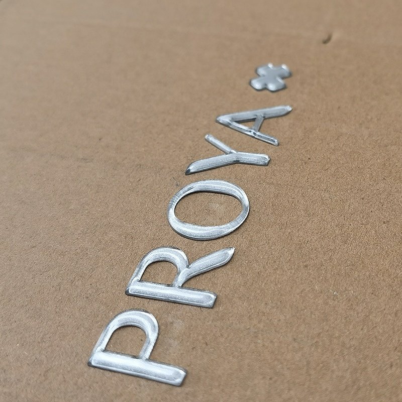Factory customized low-priced PVC logo 3D patch Embossed label 3M adhesive backing Stick letters transfer print for plastic