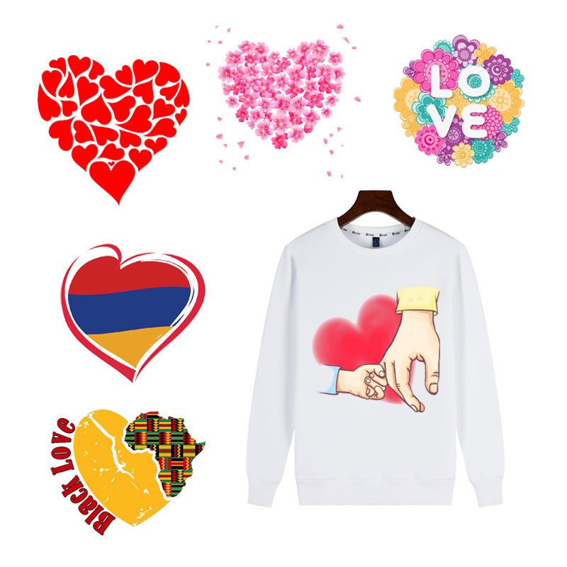 Heat Transfer Puff Printing Garment Valentines Day Hot Sale Custom Dtf Vinyl Washable 3d Logo Silicone Customized Designs Chian