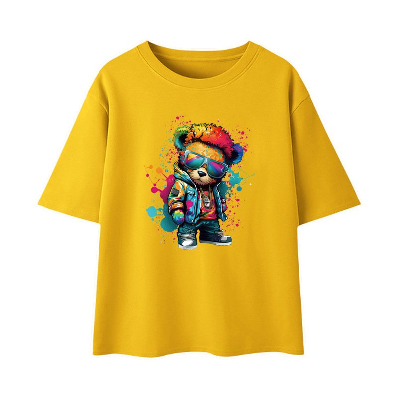 Hot Sale Fashion Animal Screen Transfer Print Cool Animal Vinyl Printing Dtf Heat Transfers Heat Press Sticker for T Shirt
