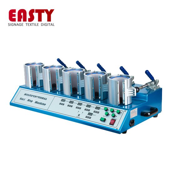 Easty 5 in 1 Sublimation Mug Heat Press Printing Machine