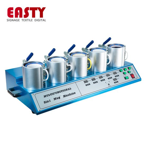 Easty 5 in 1 Sublimation Mug Heat Press Printing Machine