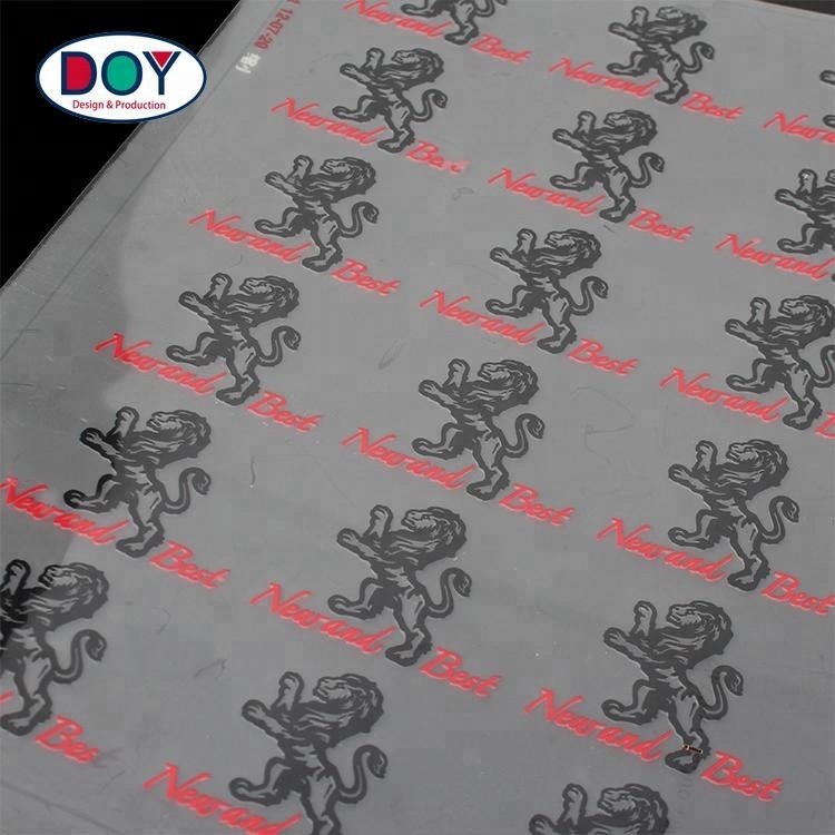 Women T Shirts Thermal Press Printed Labels Services Custom Lion Logo HTV Heat Transfer Screen Printing Stickers for Tshirts